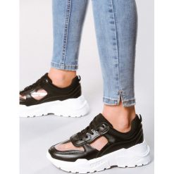 Czarne Sneakersy Lolly. Czarne sneakersy damskie Born2be, ze skóry. Za 99,99 zł.