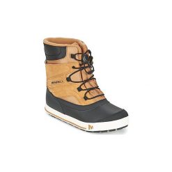 Śniegowce Dziecko Merrell SNOW BANK 2.0 WTPF. Brązowe kozaki dziewczęce marki Merrell. Za 314,10 zł.