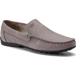 Mokasyny NIK - 03-0952-02-5-07-03 Szary. Szare mokasyny męskie Nik, ze skóry, eleganckie. Za 269,00 zł.