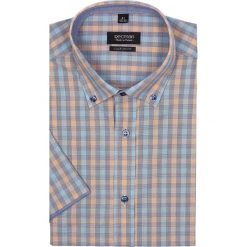 Koszula bexley 2301 krótki rękaw custom fit pomarańczowy. Szare koszule męskie na spinki marki Blend, l, z bawełny, button down, z długim rękawem. Za 29,99 zł.