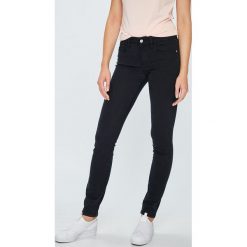 Calvin Klein Jeans - Jeansy Rise Skinny. Czarne jeansy damskie Calvin Klein Jeans, m, bez wzorów, z elastanu. W wyprzedaży za 279,90 zł.