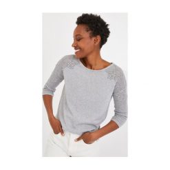 Sweter damski. Szare swetry damskie Promod, bez wzorów, z wełny, bez rękawów, bez kaptura. Za 139,90 zł.