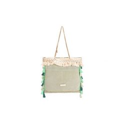 Torby shopper Patrizia Pepe 2V6917/A200-C620. Zielone torby damskie na zakupy Patrizia Pepe, bez wzorów, bez dodatków. Za 349,00 zł.