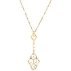 PROMOCJA Naszyjnik - złoto 750, Brylant 0,17ct. Żółte naszyjniki męskie W.KRUK, z brylantem, złote. W wyprzedaży za 3955,00 zł.