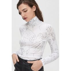 Bluzka z golfem - Biały. Białe bluzki damskie Cropp, s. Za 59,99 zł.