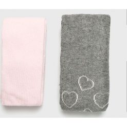 Blukids - Rajstopy dziecięce (2-pack). Szare skarpetki dziewczęce Blukids, bez wzorów, z elastanu. W wyprzedaży za 24,90 zł.