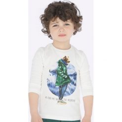 Mayoral - Longsleeve dziecięcy 92 - 134 cm. Szare t-shirty chłopięce Mayoral, z nadrukiem, z bawełny, z długim rękawem. Za 60,90 zł.