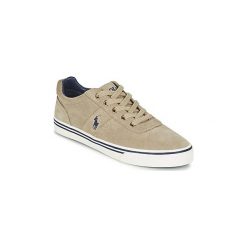 Buty Polo Ralph Lauren HANFORD. Brązowe trampki męskie Polo Ralph Lauren, bez wzorów, bez zapięcia. Za 389,00 zł.