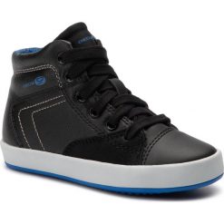 Sneakersy GEOX - J Gisli B. C J945CC 0MEBC C0245 M Black/Royal. Czarne trampki chłopięce Geox, bez wzorów, ze skóry ekologicznej, bez zapięcia. W wyprzedaży za 139,00 zł.