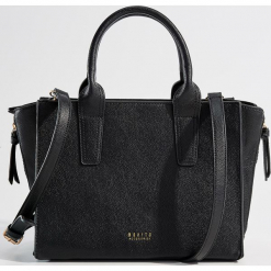 Torba City Bag z odpinanym paskiem - Czarny. Czarne torebki klasyczne damskie Mohito. Za 129,99 zł.