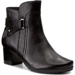 Botki CAPRICE - 9-25423-29 Black Comb 019. Różowe botki damskie na obcasie marki Caprice, z materiału. W wyprzedaży za 269,00 zł.
