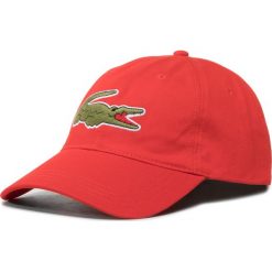 Czapka z daszkiem LACOSTE - RK4711 Rouge S5H. Czerwone czapki męskie Lacoste, bez wzorów, z bawełny. W wyprzedaży za 179,00 zł.