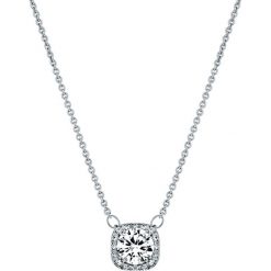 Pozłacany naszyjnik z kryształami - (D)40 cm. Szare naszyjniki damskie Diamond Style, z kryształem, złote. W wyprzedaży za 77,95 zł.