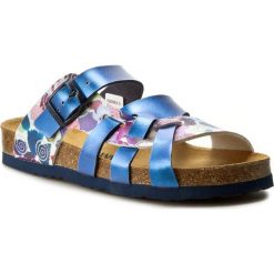 Chodaki damskie: Klapki DR. BRINKMANN - 700961 Blau/Bunt 5