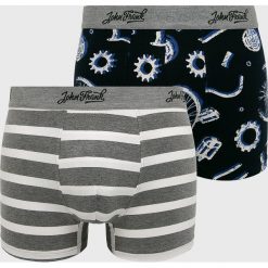 John Frank - Bokserki (2-pack). Szare bokserki męskie John Frank, bez wzorów, z elastanu. Za 129,90 zł.