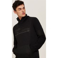 Bluza z golfem - Czarny. Czarne bluzy męskie rozpinane marki House, s. Za 119,99 zł.