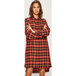 Dkny - Koszula nocna. Czerwone piżamy damskie DKNY, s, bez wzorów, z bawełny, bez rękawów. W wyprzedaży za 269,90 zł.