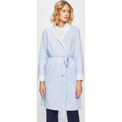 Lauren Ralph Lauren - Szlafrok. Niebieskie szlafroki damskie Lauren Ralph Lauren, m, bez wzorów, z bawełny, bez rękawów, bez kaptura. W wyprzedaży za 349,90 zł.