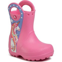 Kalosze CROCS - Crocsfl Uncrn Ptch Rain Boot G 206175 Pink Lemoniade. Różowe kalosze dziewczęce Crocs. Za 149,00 zł.