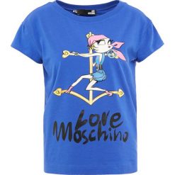 Odzież damska: Love Moschino Tshirt z nadrukiem blue