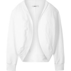 Bluza bez zapięcia bonprix biały. Białe bluzy dziewczęce bonprix, na lato, bez wzorów, bez rękawów, bez kaptura. Za 37,99 zł.