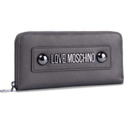 Duży Portfel Damski LOVE MOSCHINO - JC5606PP18LC0906 Fucile. Szare portfele damskie Love Moschino, bez wzorów, ze skóry ekologicznej. W wyprzedaży za 349,00 zł.