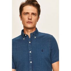 Polo Ralph Lauren - Koszula. Niebieskie koszule męskie Polo Ralph Lauren, s, bez wzorów, z bawełny, casualowe, polo, z krótkim rękawem. W wyprzedaży za 229,90 zł.