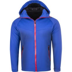 Kurtka męska softshell niebieski Recea. Niebieskie kurtki męskie Recea, xl, bez wzorów, z bawełny, bez kaptura. Za 99,99 zł.