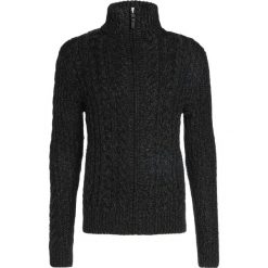 Swetry rozpinane męskie: Superdry MARINER THROUGH Kardigan black twist