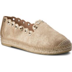 Espadryle KANNA - KV8007 Chianti Biscuit. Żółte espadryle damskie marki Kanna, ze skóry, na płaskiej podeszwie. W wyprzedaży za 199,00 zł.