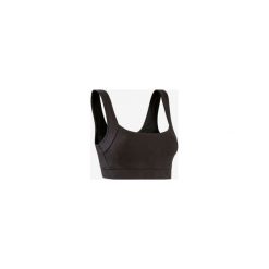 Stanik Gym & Pilates. Szare biustonosze sportowe damskie DOMYOS, s, bez wzorów, z elastanu, na jogę i pilates. Za 34,99 zł.