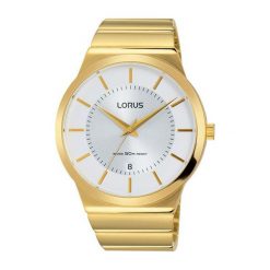 Zegarek Lorus Męski Klasyczny RS964CX9 WR 50M DATA złoty. Żółte zegarki męskie Lorus, złote. Za 325,59 zł.