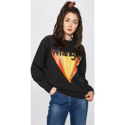 Wrangler - Bluza. Czarne bluzy damskie Wrangler, s, z nadrukiem, z bawełny, bez rękawów, bez kaptura. W wyprzedaży za 169,90 zł.
