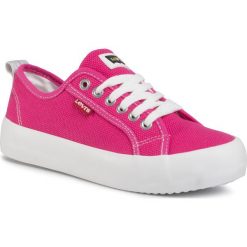 Tenisówki LEVI'S - VBET0002T Magenta 0417. Różowe trampki dziewczęce bez wzorów, z gumy, na sznurówki. Za 199,00 zł.