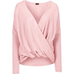 Sweter dzianinowy bonprix pastelowy jasnoróżowy. Zielone swetry klasyczne damskie marki Mohito, z kopertowym dekoltem. Za 99,99 zł.