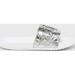 Calvin Klein Jeans - Klapki. Szare klapki damskie marki Calvin Klein Jeans, z jeansu. Za 299,90 zł.