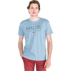 Jack & Jones Luke Koszulka Niebieski. Niebieskie podkoszulki męskie Jack & Jones, m, z nadrukiem, z bawełny, z krótkim rękawem. Za 80,95 zł.