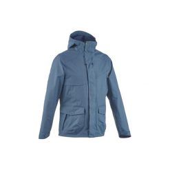 Kurtka turystyczna NH500 WTP protect męska. Brązowe kurtki męskie QUECHUA, m, bez wzorów, z poliesteru, bez kaptura. Za 169,99 zł.