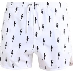 Kąpielówki męskie: Neil Barrett THUNDERBOLT Szorty kąpielowe white/black