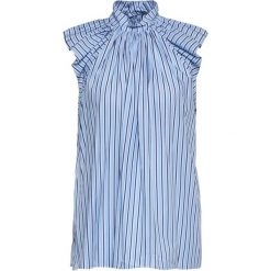 Bluzka Victoria Victoria Beckham Ombre Stripe 2220WTP001164B. Niebieskie bluzki damskie Victoria Victoria Beckham, bez wzorów, z bawełny, bez kołnierzyka, bez rękawów. Za 1169,00 zł.