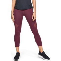 Under Armour RUSH Crop Legginsy Czerwony Fioletowy. Czerwone spodnie damskie m, z elastanu. Za 274,95 zł.