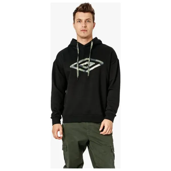Umbro Bluza Opal , czarny, rozmiar XXL. Czarne bluzy męskie Umbro, xxl, bez wzorów, z tkaniny, sportowe, z kapturem, bez rękawów, bez kaptura. W wyprzedaży za 59,99 zł.