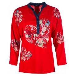 Desigual Bluzka Damska Temis, Xs, Czerwona. Czerwone bluzki damskie marki Desigual, xs, bez wzorów, bez kołnierzyka, bez rękawów. W wyprzedaży za 277,00 zł.