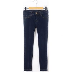 Dżinsy skinny. Czarne jeansy dziewczęce marki La Redoute Collections, z bawełny, z standardowym stanem. Za 70,52 zł.