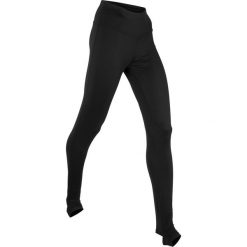 Legginsy sportowe, długie LEVEL1 bonprix czarny. Czarne spodnie damskie bonprix, w paski, na fitness i siłownię. Za 69,99 zł.