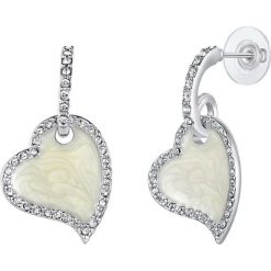 Kolczyki damskie: Kolczyki z masą perłową i krysztłkami Swarovski