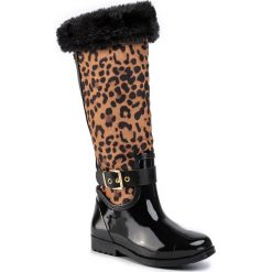 Kalosze GUESS - Cicely FL8CIC RUB11 LEOPARD. Pomarańczowe kalosze damskie Guess, z aplikacjami, ze skóry ekologicznej. W wyprzedaży za 309,00 zł.