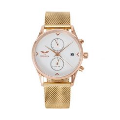 Zegarek Vendetta Zegarek damski Los Feliz white/gold mesh VE1059 uniwersalny. Białe zegarki damskie Vendetta. Za 485,10 zł.