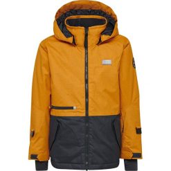 Kurtka narciarska "Jordan 706" w kolorze ciemnożółto-antracytowym. Żółte kurtki chłopięce Legowear, bez wzorów, bez kaptura. W wyprzedaży za 239,95 zł.