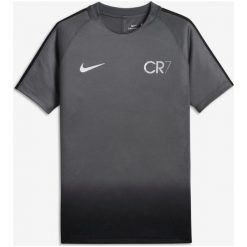 Nike Koszulka Piłkarska cr7 Y Nk Dry Sqd Top Ss Gx M. Szare t-shirty chłopięce marki Nike. W wyprzedaży za 99,00 zł.